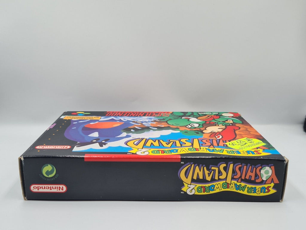 SNES Super Nintendo Super Mario World 2: Yoshi's Island mit OVP + Anleitung NOE - T-Retro-Games 