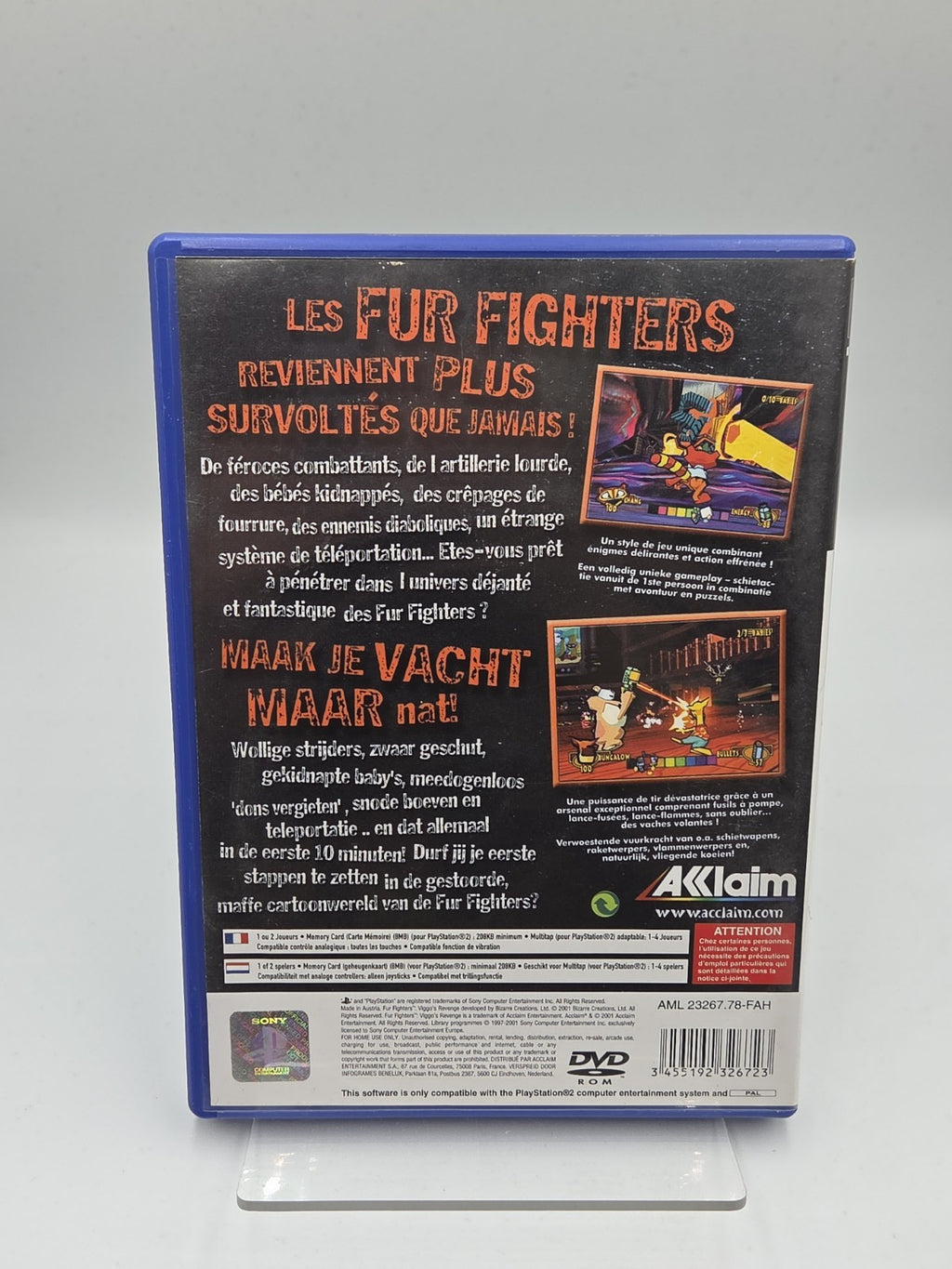 PS2 Playstation 2 Spiel Fur Fighters mit OVP und Anleitung Multilingual