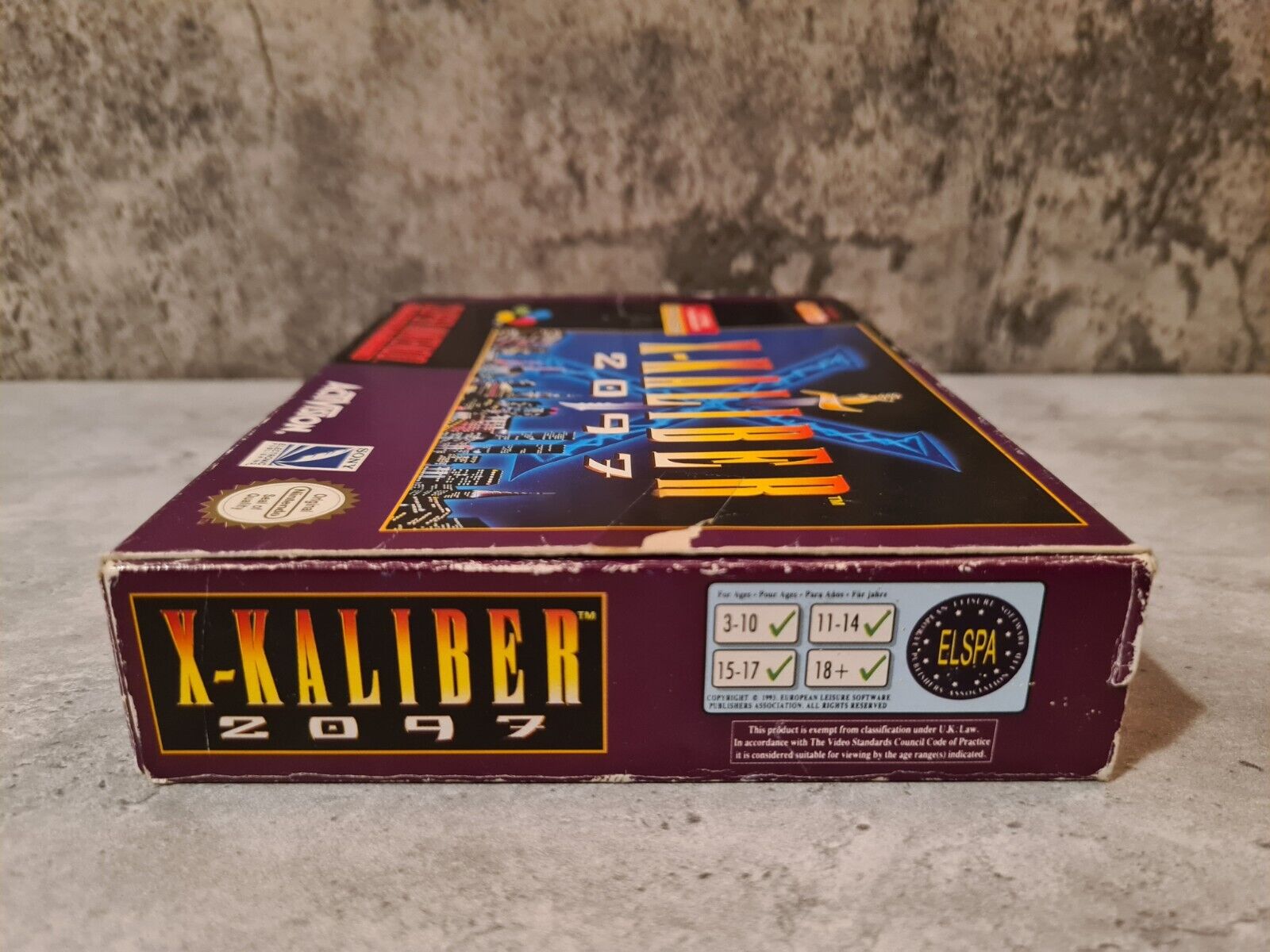SNES Super Nintendo X-Kaliber 2097 mit OVP und Anleitung EUR - T-Retro-Games 