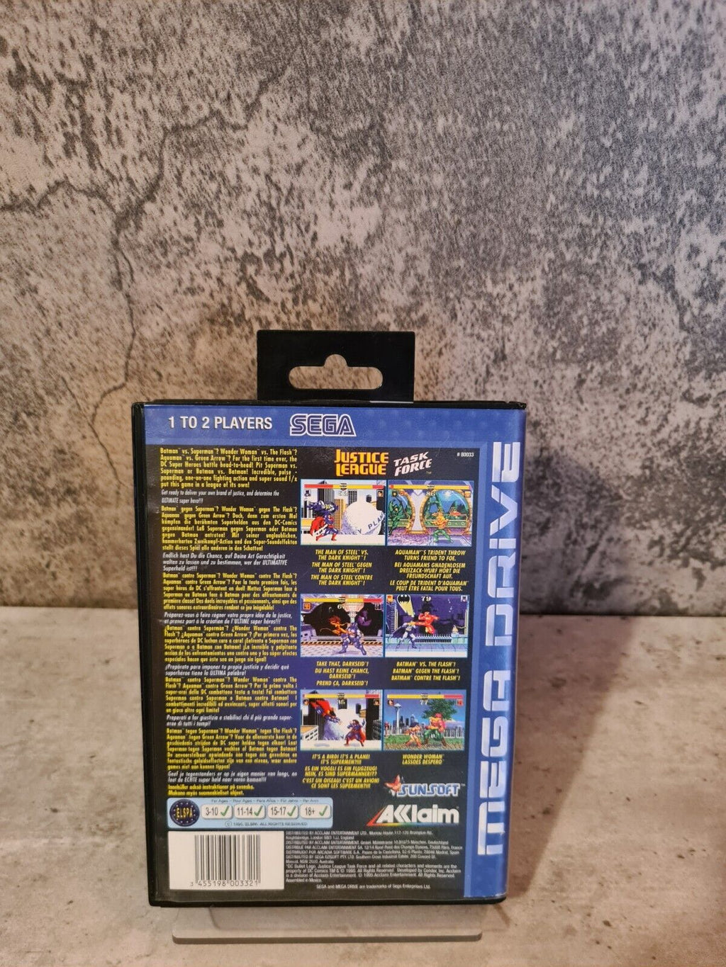 Sega Mega Drive Spiel Justice League Task Force mit OVP und Anleitung Multi - T-Retro-Games 