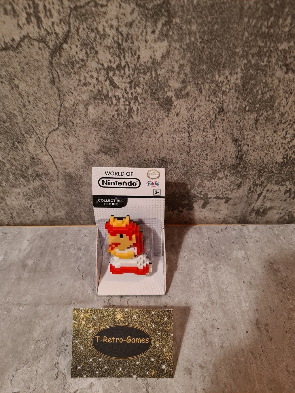 World of Nintendo Collectible Figur Figurine 8-Bit Peach Neu New Sealed - T-Retro-Games 