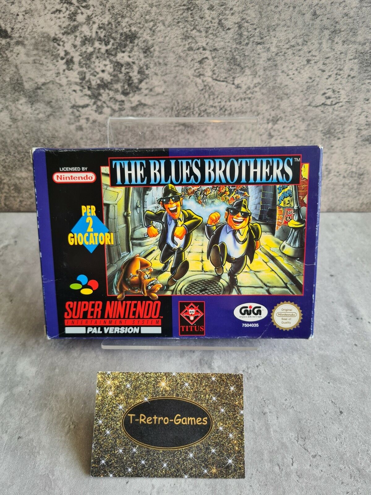 SNES Super Nintendo The Blues Brothers mit OVP und Anleitung ITA - T-Retro-Games 
