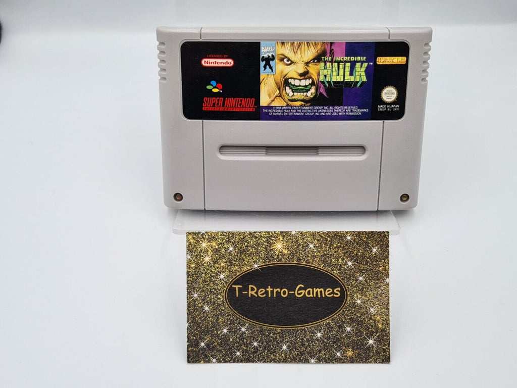 SNES Super Nintendo The Incredible Hulk Modul UKV - T-Retro-Games 
