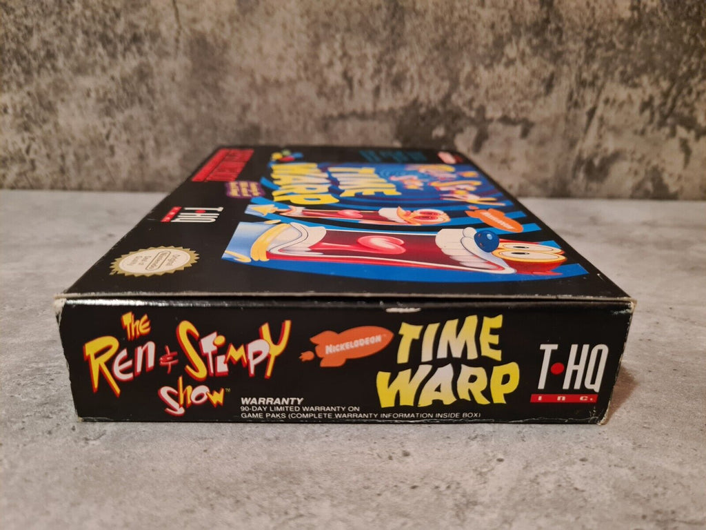 SNES Super Nintendo The Ren & Stimpy Show Time Warp mit OVP und Anleitung EUR - T-Retro-Games 
