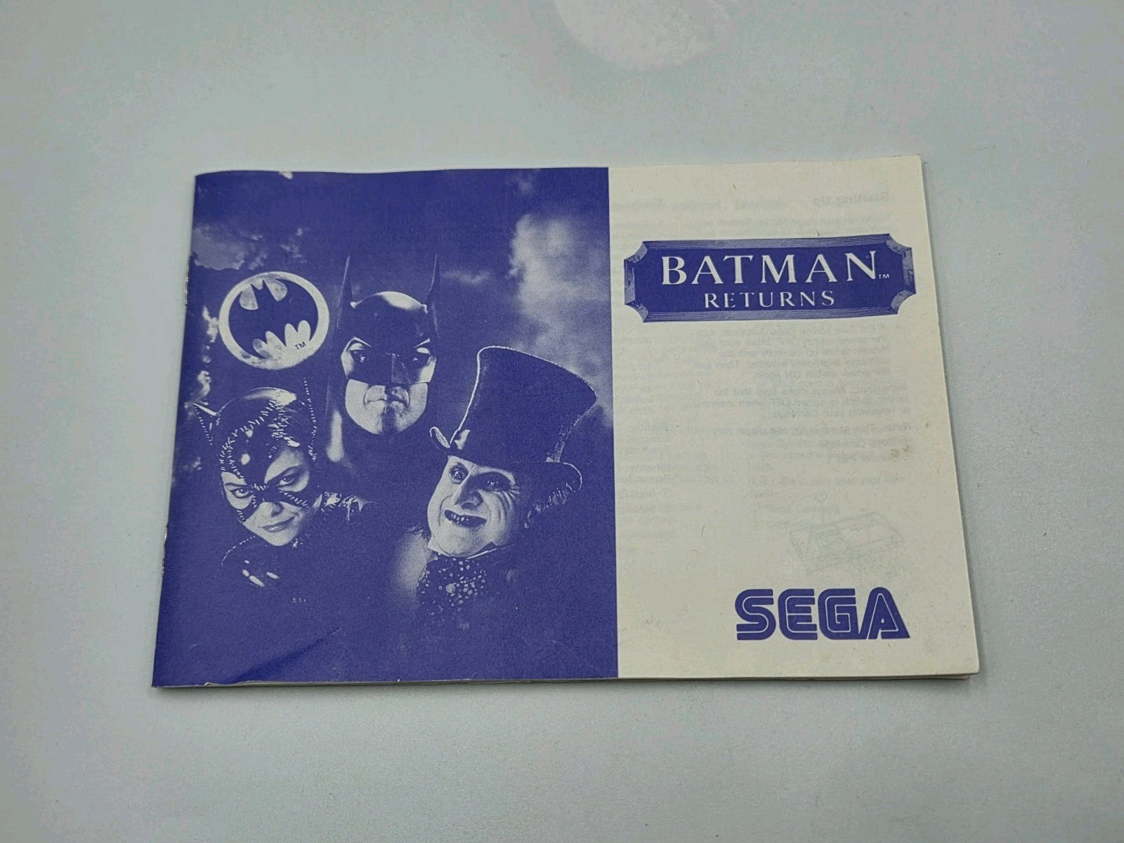 Sega Master System Batman Returns mit OVP und Anleitung Multilingual 