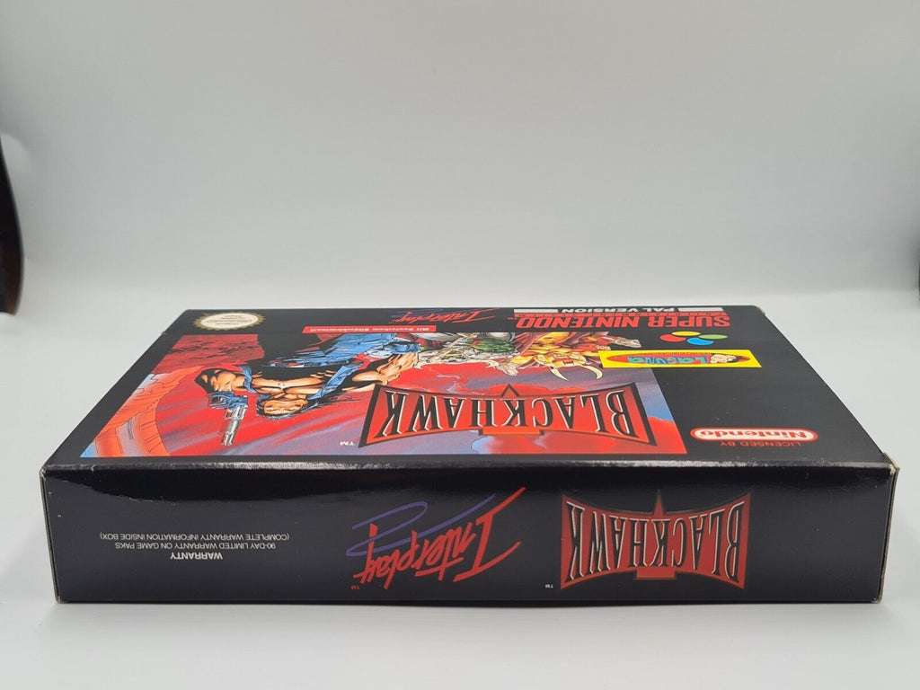 SNES Super Nintendo BlackHawk mit OVP und Anleitung NOE - T-Retro-Games 