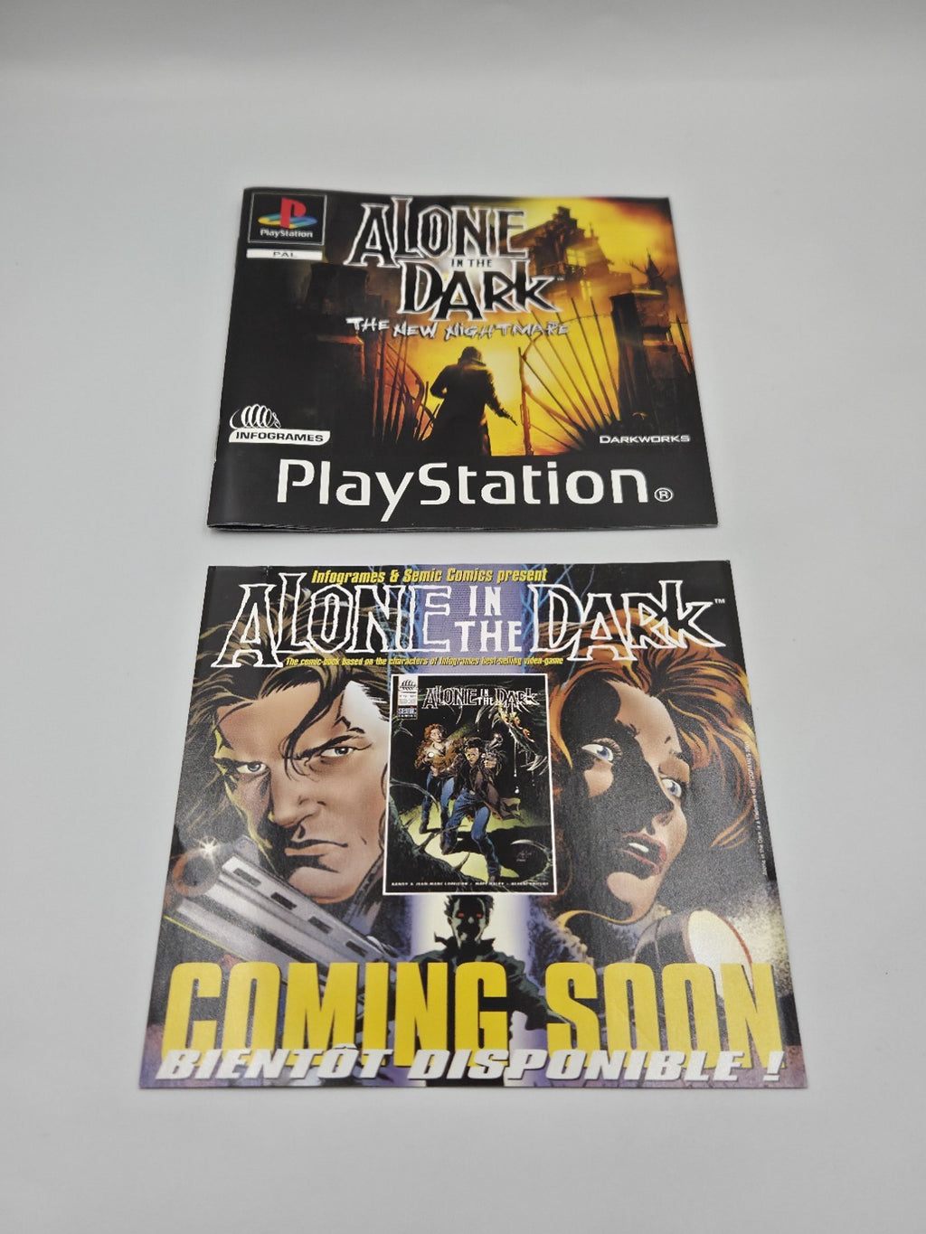 PS1 Spiel Alone in The Dark The New Nightmare mit OVP und Anleitung Deutsch