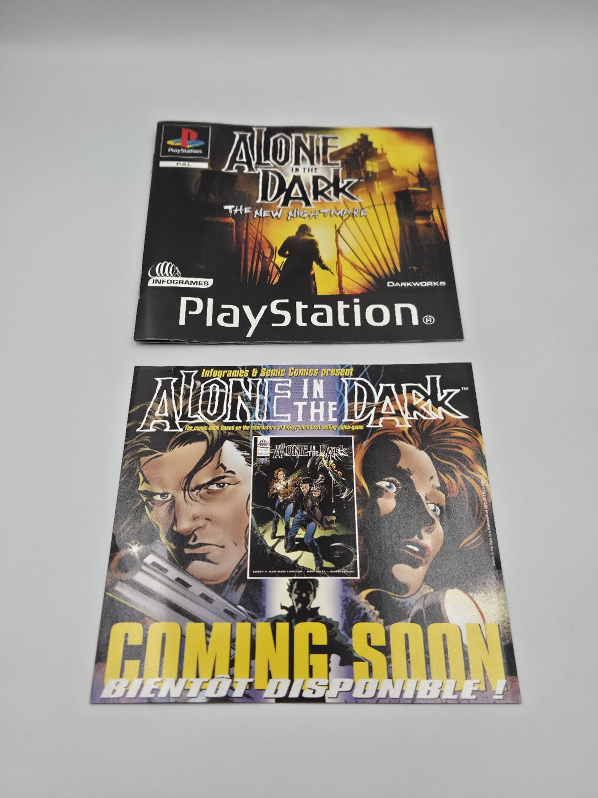PS1 Spiel Alone in The Dark The New Nightmare mit OVP und Anleitung Deutsch