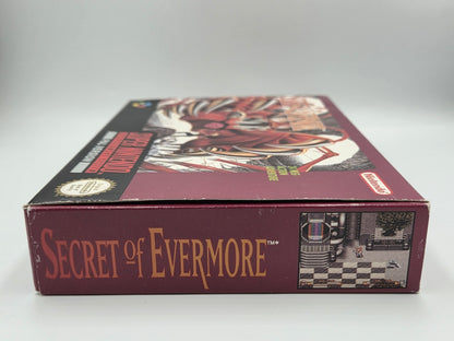 SNES Super Nintendo Secret of Evermore mit OVP und Anleitung + Poster UKV