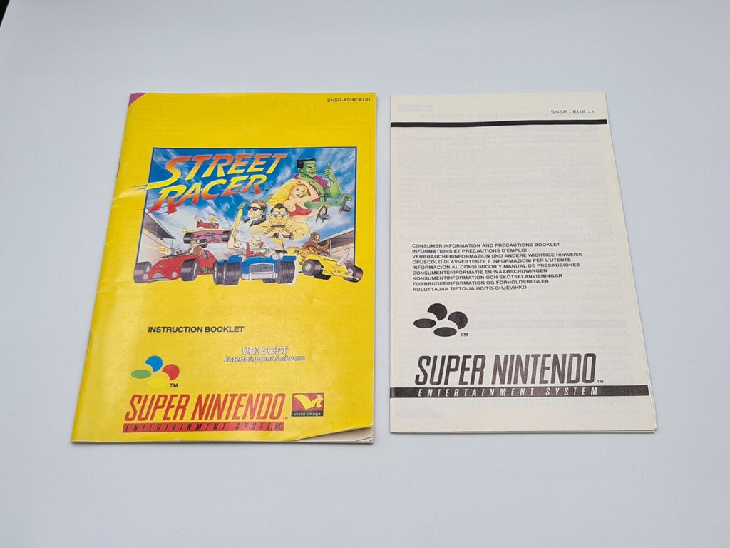 SNES Super Nintendo Street Racer mit OVP und Anleitung + Poster EUR - T-Retro-Games 