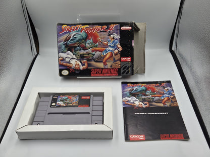 SNES Super Nintendo Street Fighter II mit OVP und Anleitung NTSC USA
