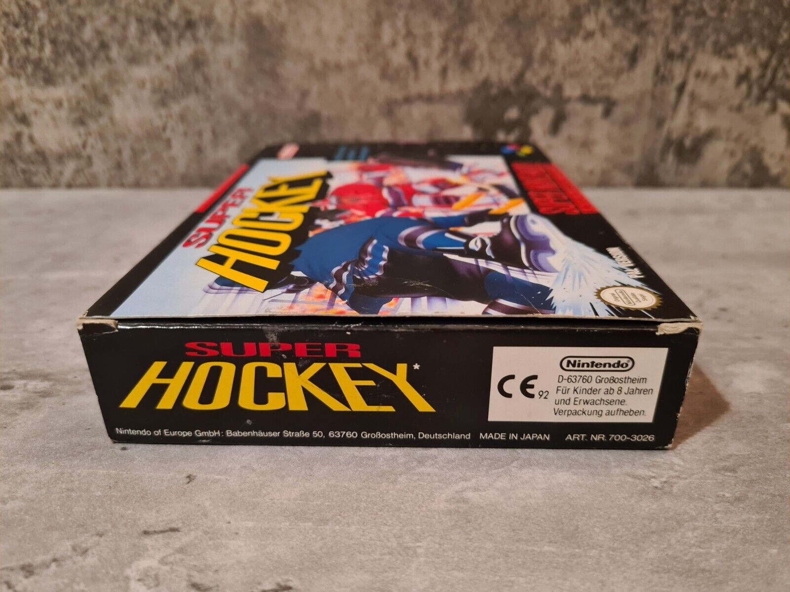 SNES Super Nintendo Super Hockey mit OVP und Anleitung NOE - T-Retro-Games 
