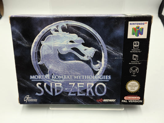 N64 Nintendo 64 Mortal Kombat Mythologies Sub Zero mit OVP und Anleitung EUR