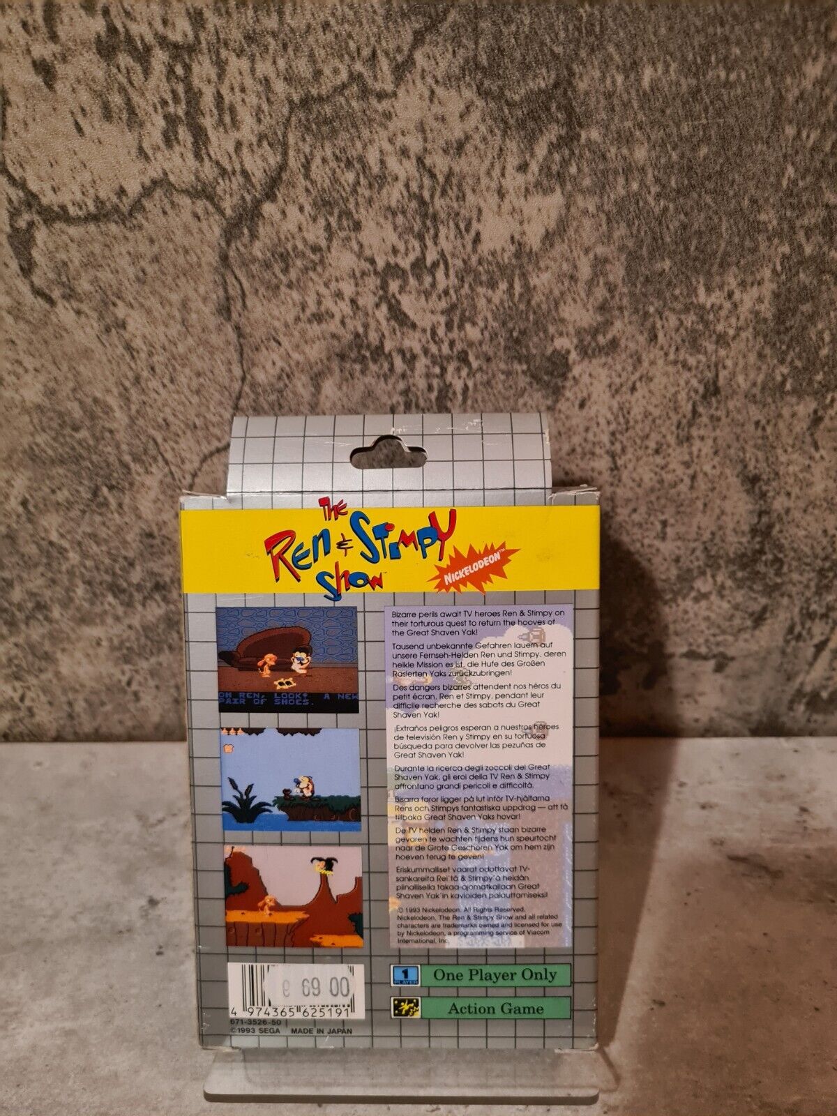 Game Gear The Ren & Stimpy Show Quest for the Shaven Yak mit OVP + Anleitung - T-Retro-Games 