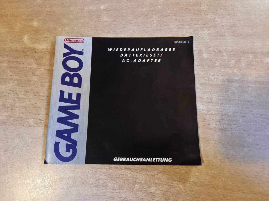 Game Boy Classic Wiederaufladbares Batterieset / AC-Adapter Bedienungsanleitung 