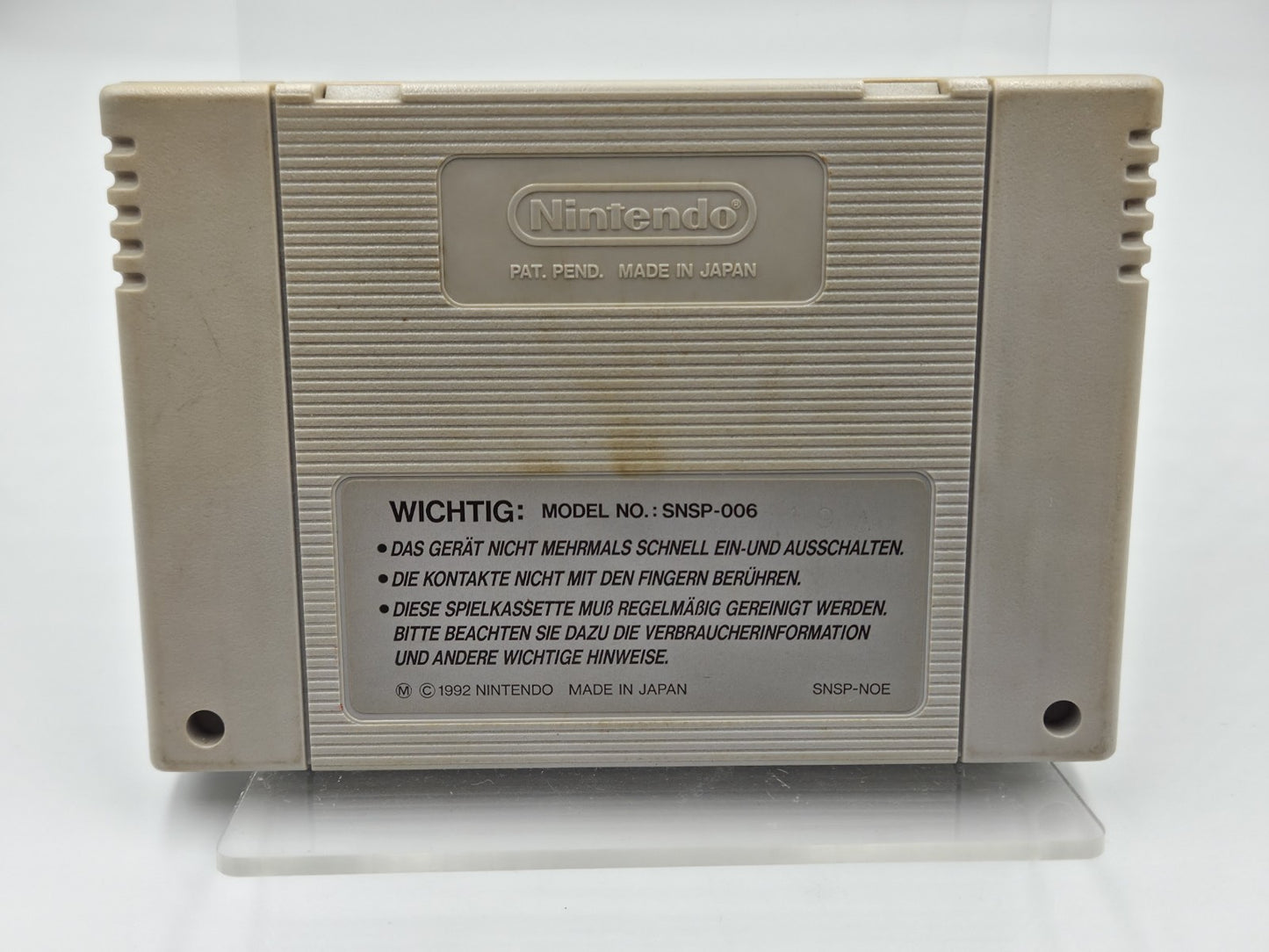 SNES Super Nintendo Super Tennis Modul NOE