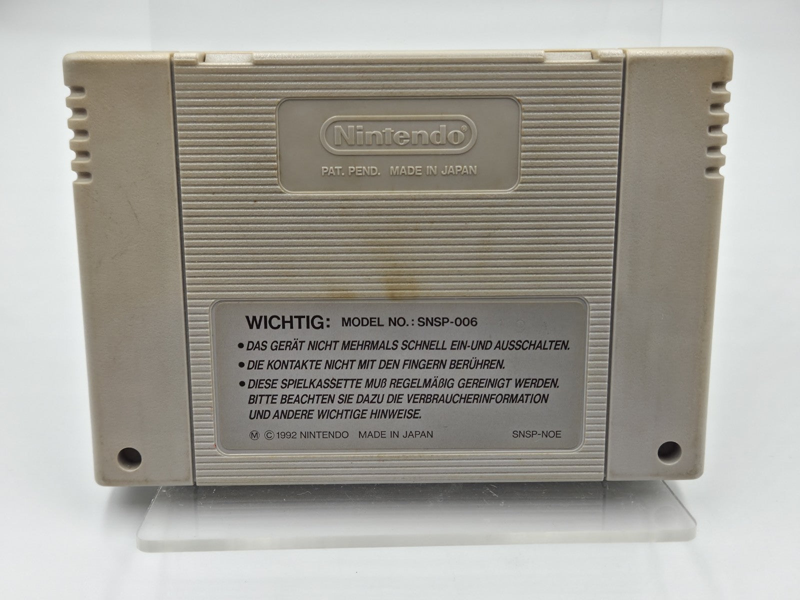 SNES Super Nintendo Super Tennis Modul NOE