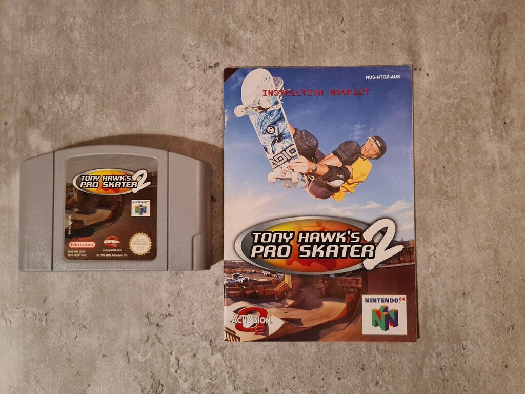 N64 Nintendo 64 Tony Hawk's Pro Skater 2 mit OVP und Anleitung UKV - T-Retro-Games 