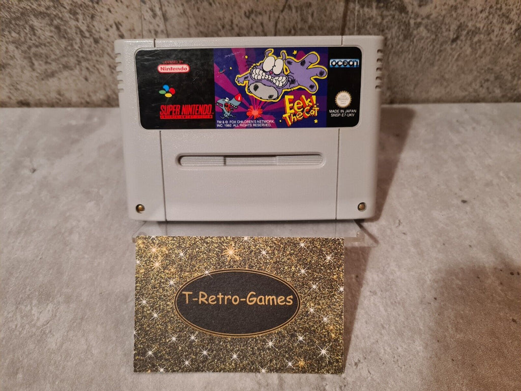 SNES Super Nintendo Eek! The Cat UKV Modul - T-Retro-Games 