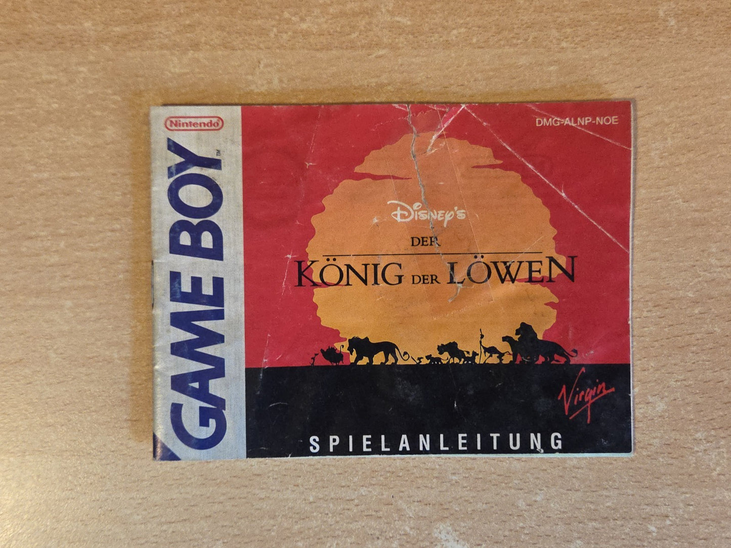 Nintendo Game Boy Classic Disney's Der König der Löwen Spielanleitung NOE