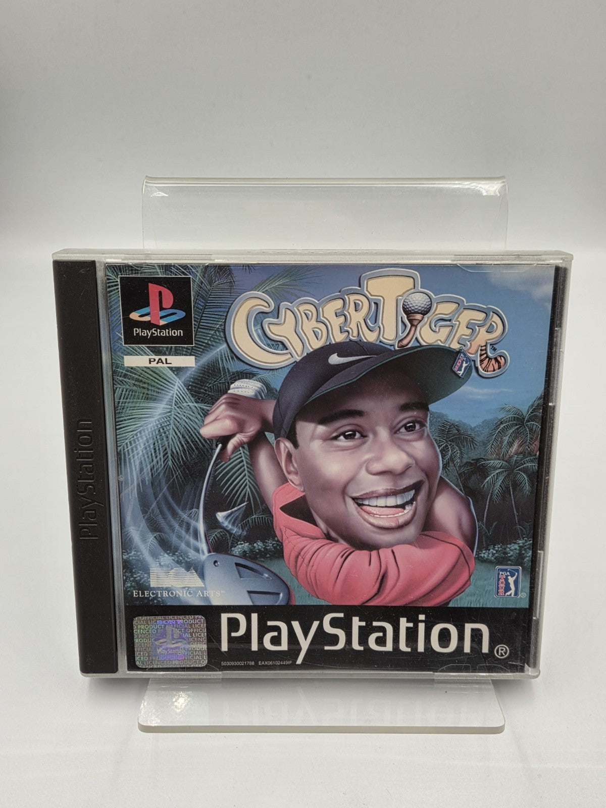 PS1 Playstation 1 CyberTiger mit OVP und Anleitung Deutsch