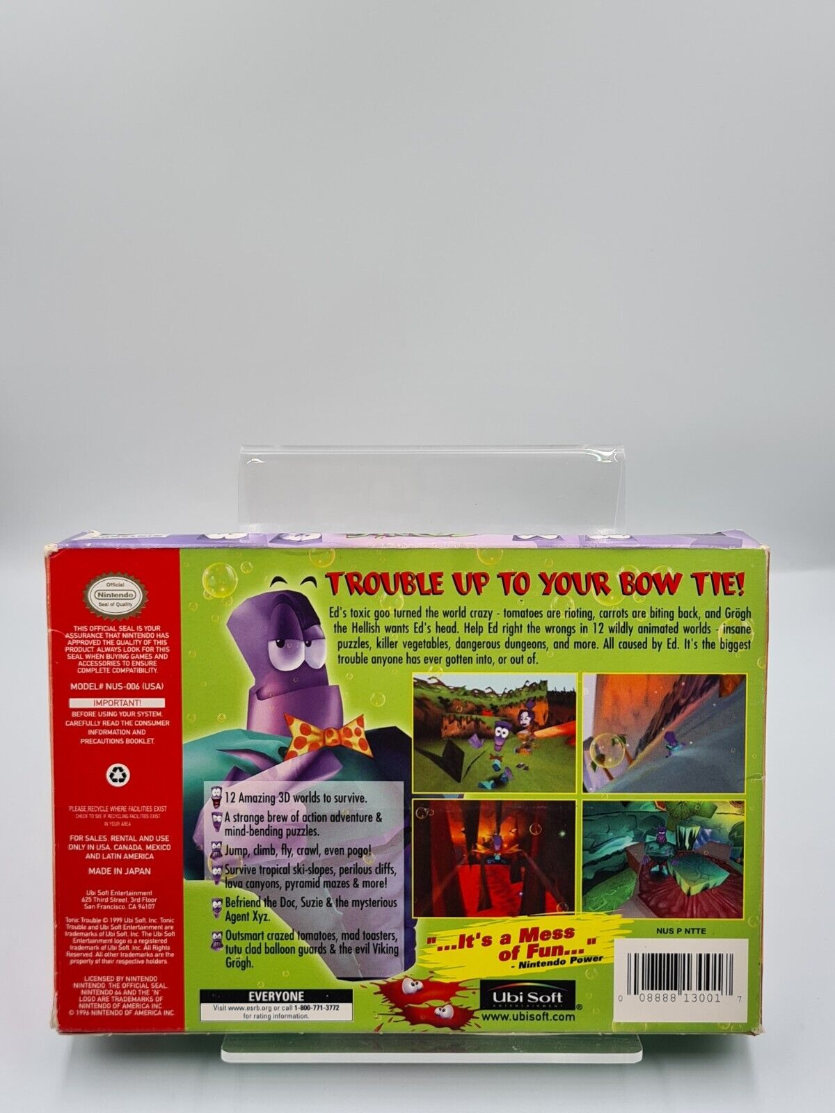 N64 Nintendo 64 Tonic Trouble mit OVP und Anleitung USA NTSC - T-Retro-Games 