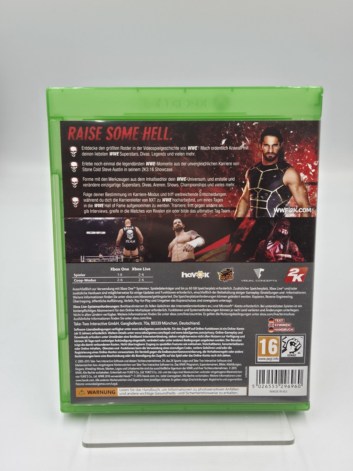 XBOXOne Spiel W2K16 mit OVP und Anleitung Deutsch