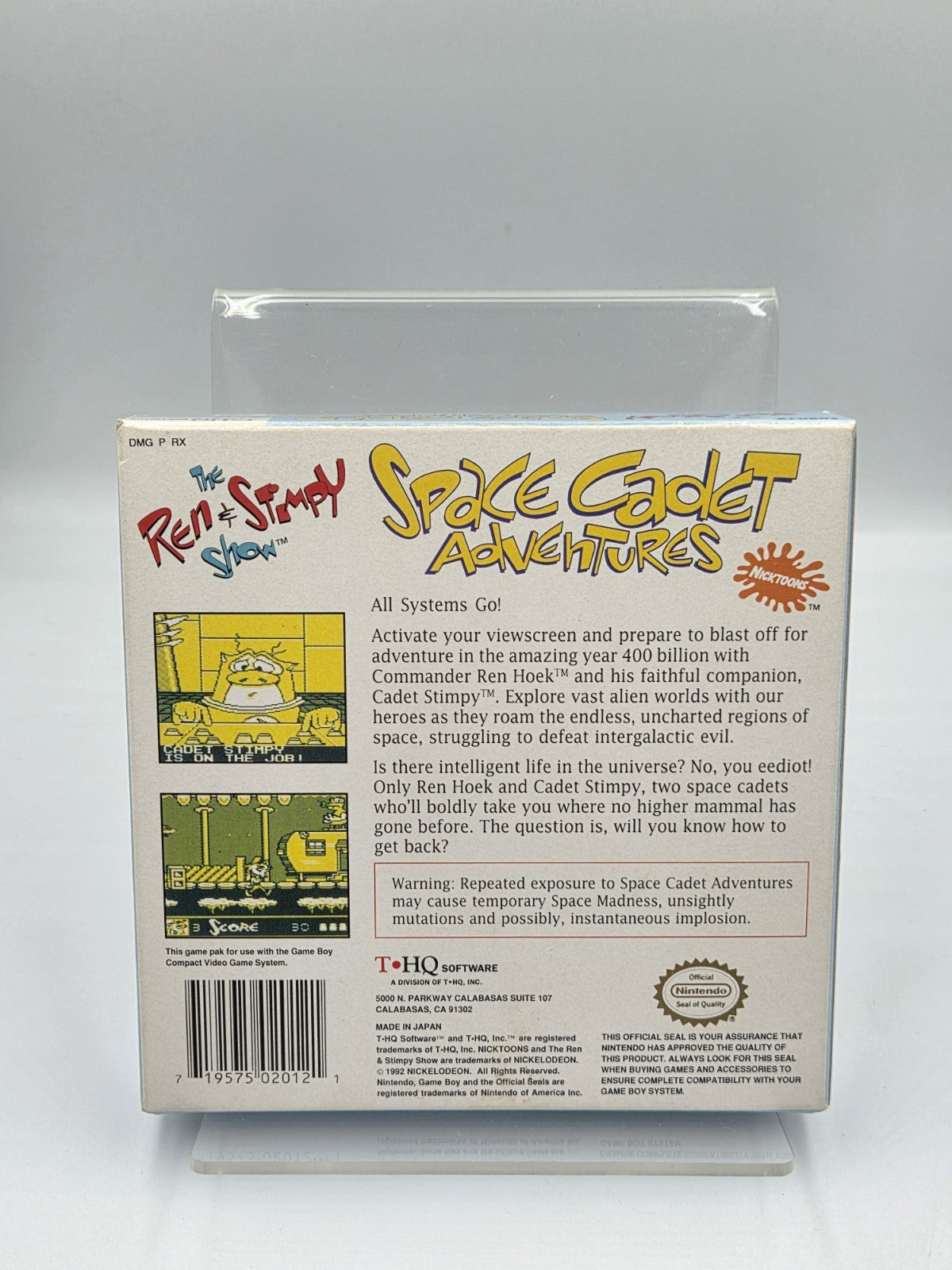 Game Boy The Ren & Stimpy Show Space Cadet Adventures +OVP+ Anleitung + Poster 