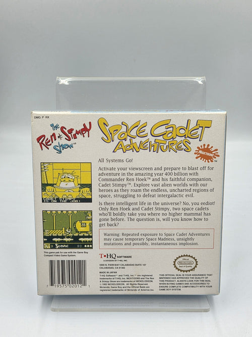 Game Boy The Ren & Stimpy Show Space Cadet Adventures +OVP+ Anleitung + Poster 
