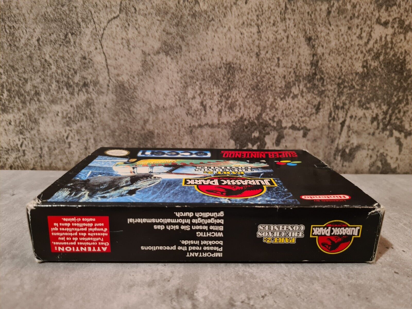 SNES Jurassic Park Part 2: The Chaos Continues mit OVP und Anleitung EUR - T-Retro-Games 