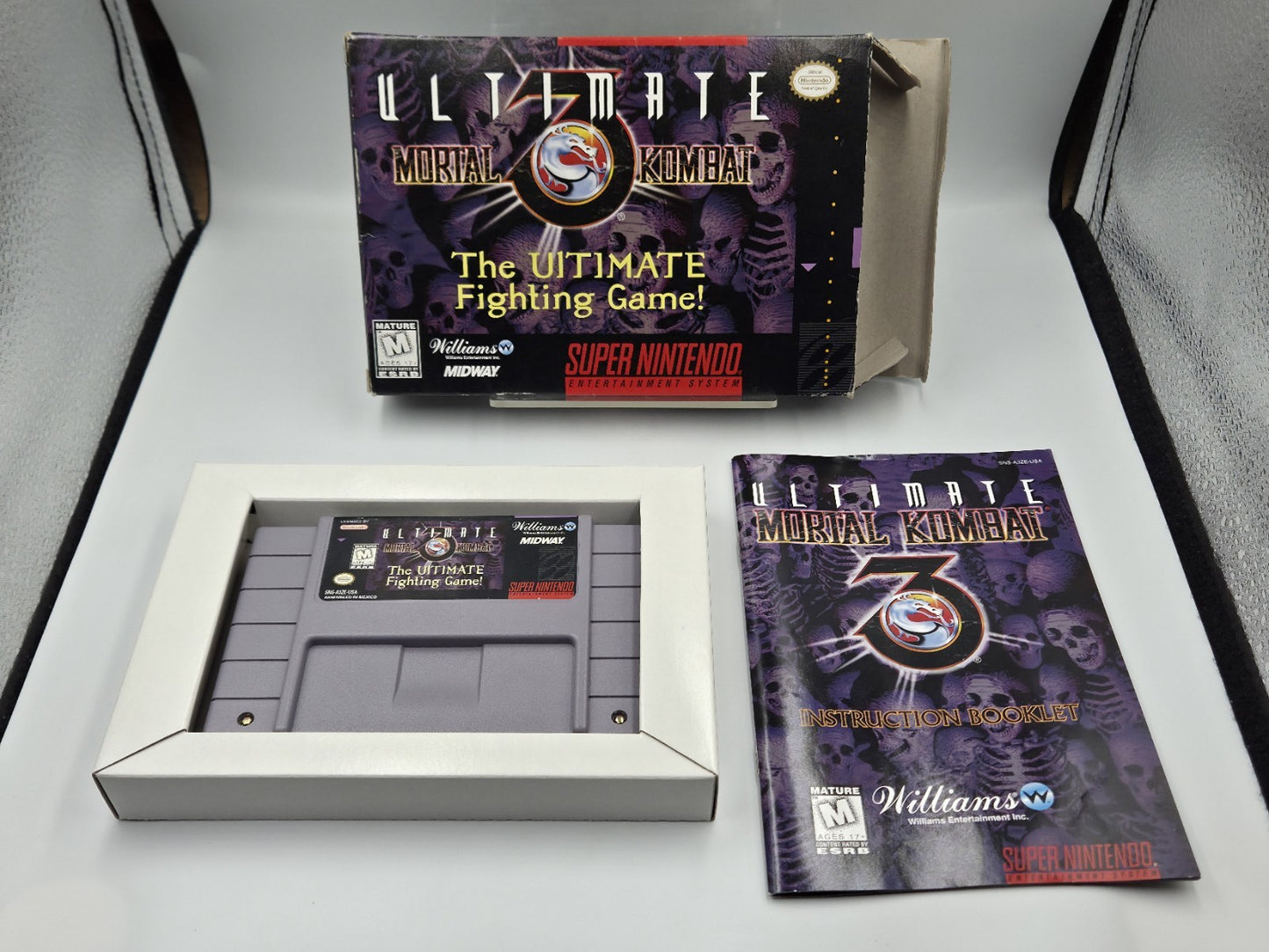 SNES Super Nintendo Ultimate Mortal Kombat 3 mit OVP und Anleitung NTSC USA