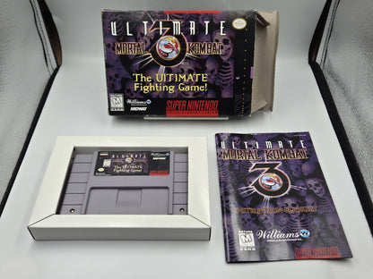 SNES Super Nintendo Ultimate Mortal Kombat 3 mit OVP und Anleitung NTSC USA