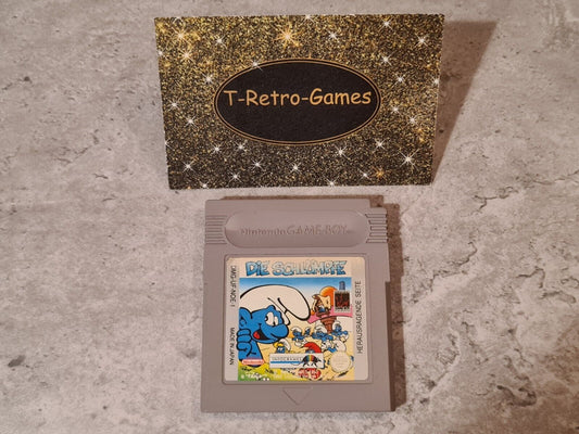 Nintendo Game Boy Classic Spiel Die Schlümpfe Modul NOE - T-Retro-Games 