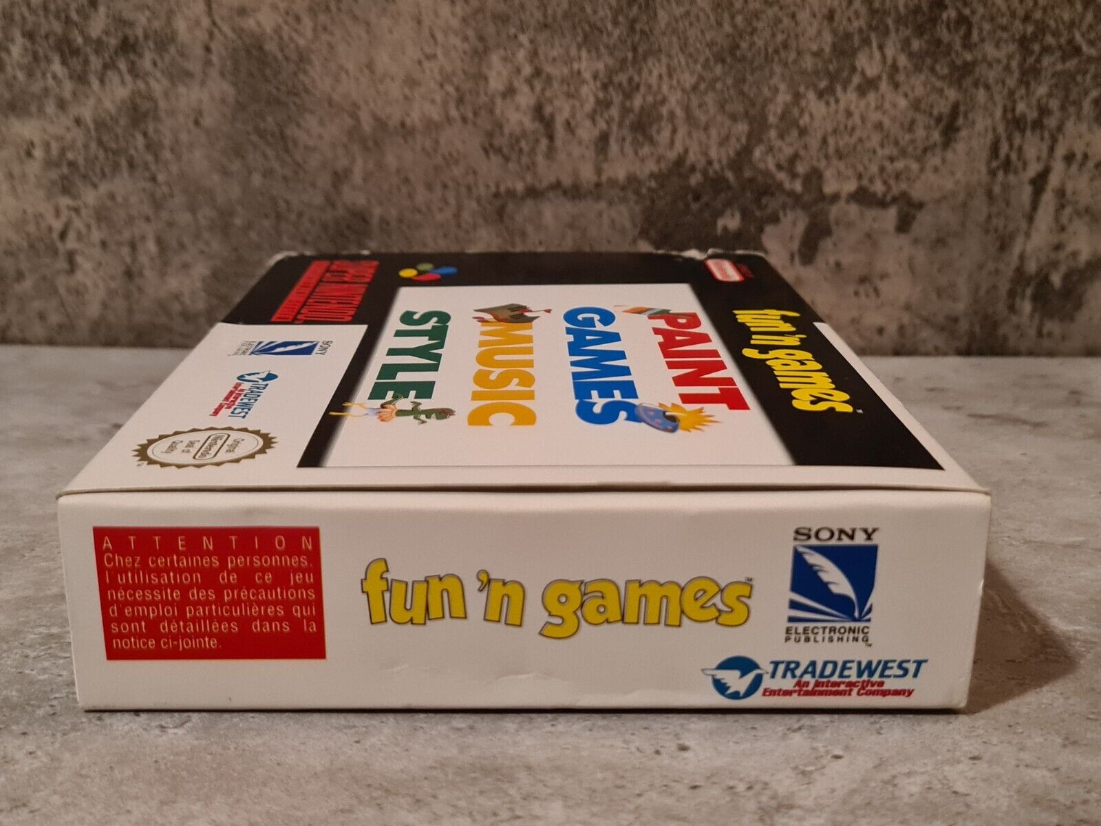 SNES Super Nintendo fun'n games mit OVP und Anleitung UKV - T-Retro-Games 