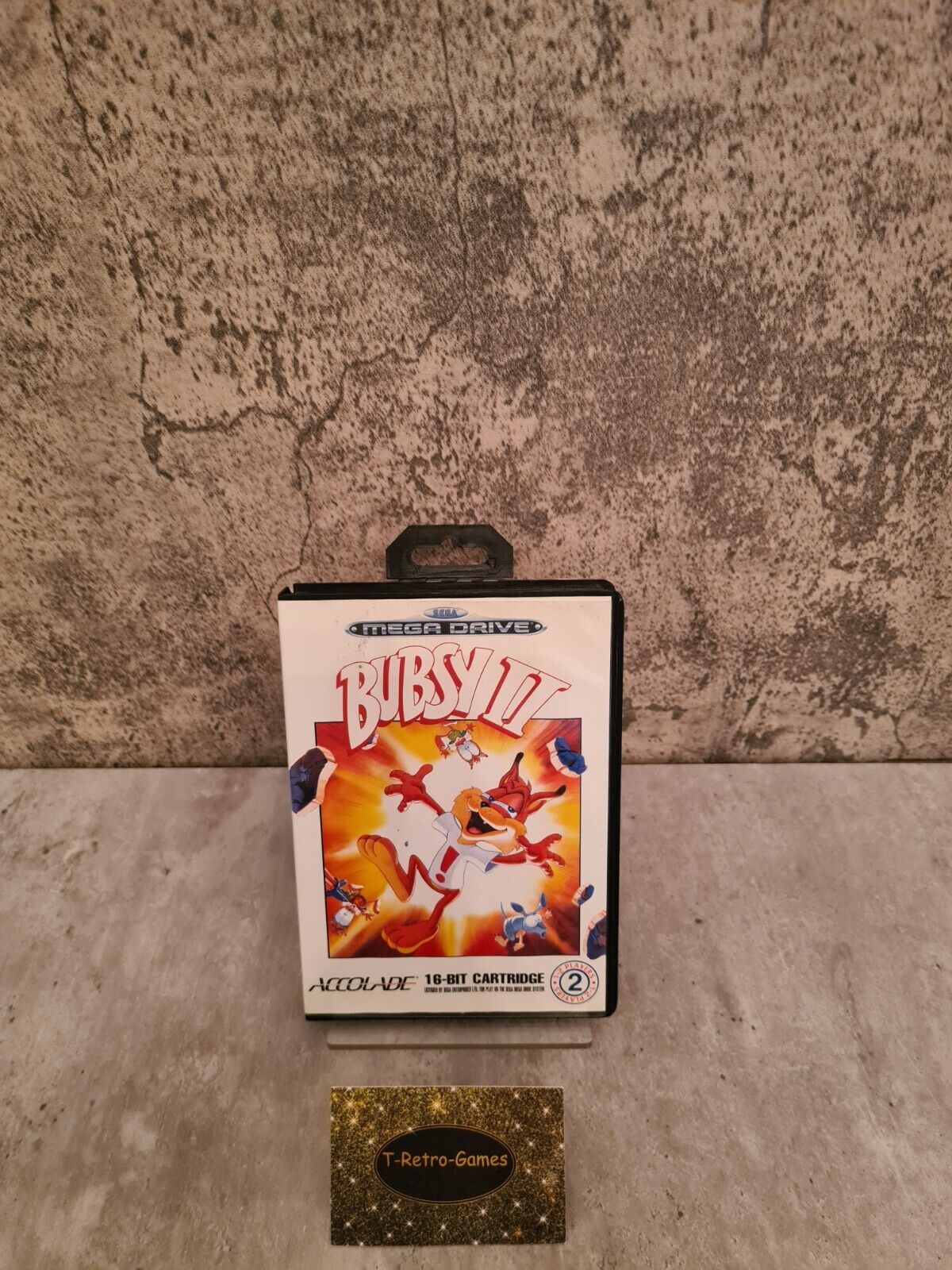 Sega Mega Drive Spiel Bubsy II mit OVP und Anleitung Multi Language - T-Retro-Games 