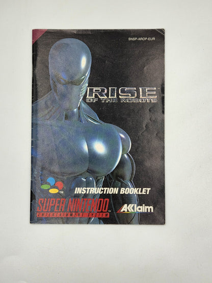 SNES Super Nintendo Rise of The Robots mit OVP und Anleitung EUR