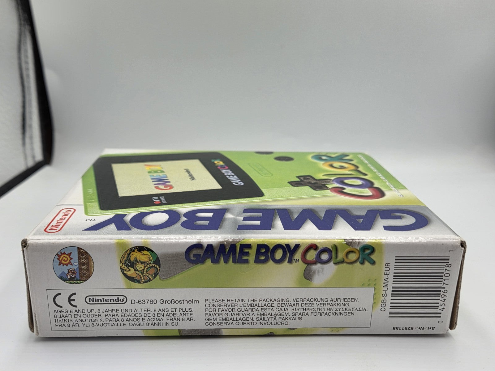 Nintendo Game Boy Color OVP Console Konsole EUR Neon Grün Lime Green 