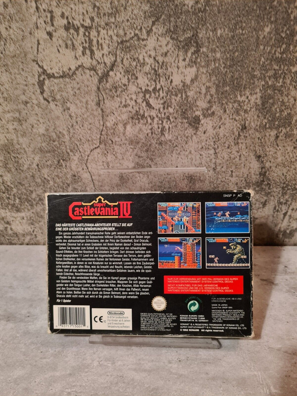 SNES Super Nintendo Super Castlevania IV mit OVP und Anleitung NOE - T-Retro-Games 