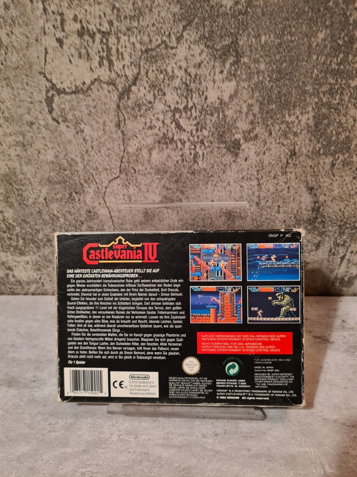 SNES Super Nintendo Super Castlevania IV mit OVP und Anleitung NOE - T-Retro-Games 