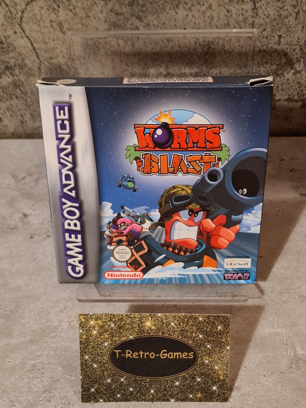 Nintendo Game Boy Advance Worms Blast mit OVP und Anleitung EUR - T-Retro-Games 