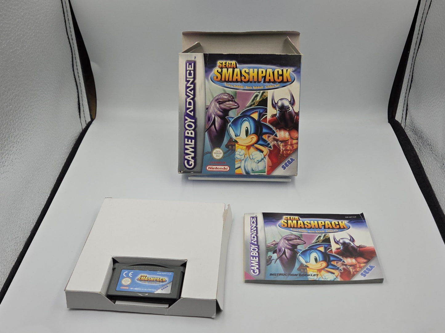 Nintendo Game Boy Advance Spiel Sega Smashpack mit OVP und Anleitung EUR