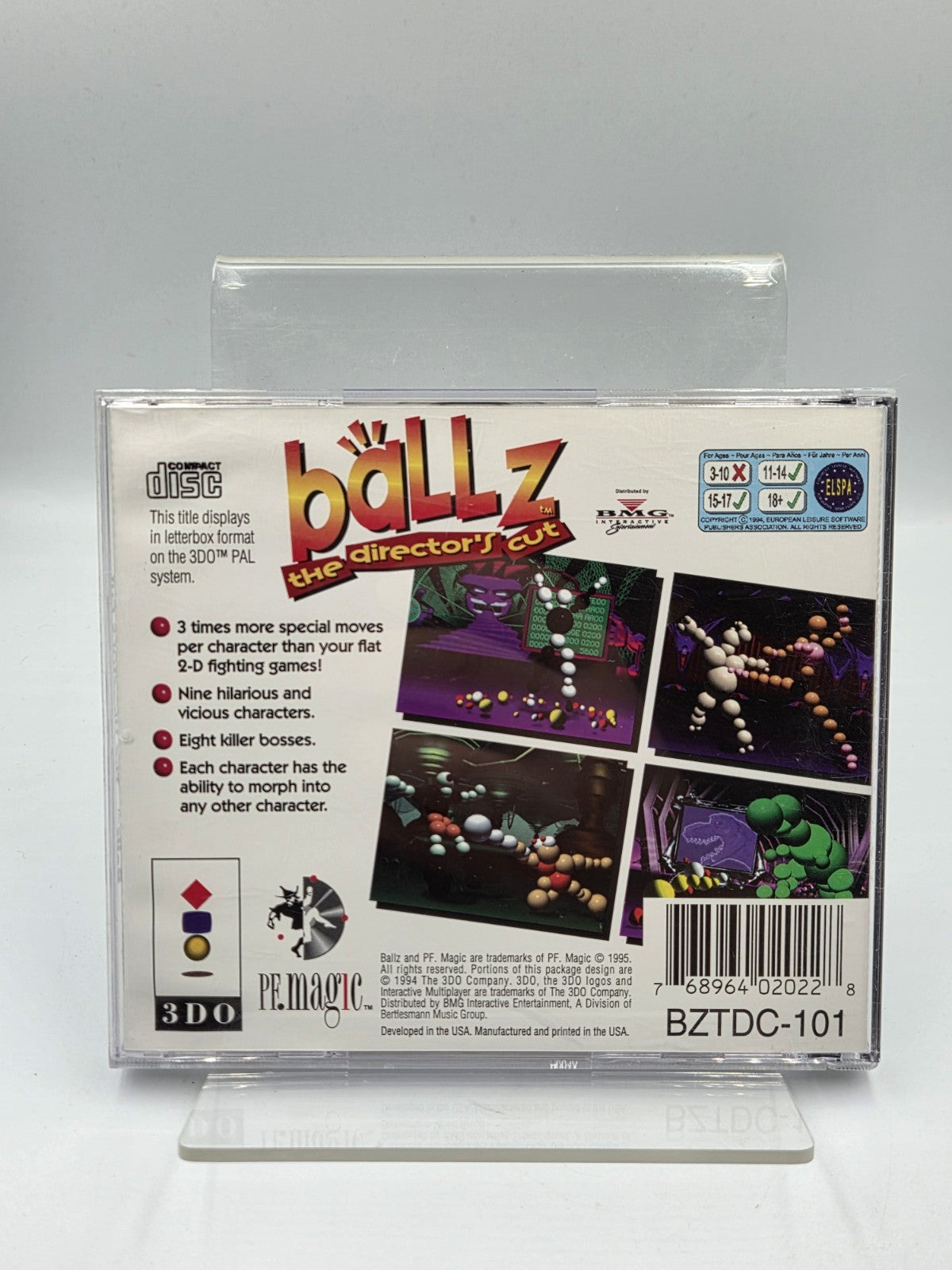 3DO Spiel Ballz The Director's Cut mit OVP und Anleitung