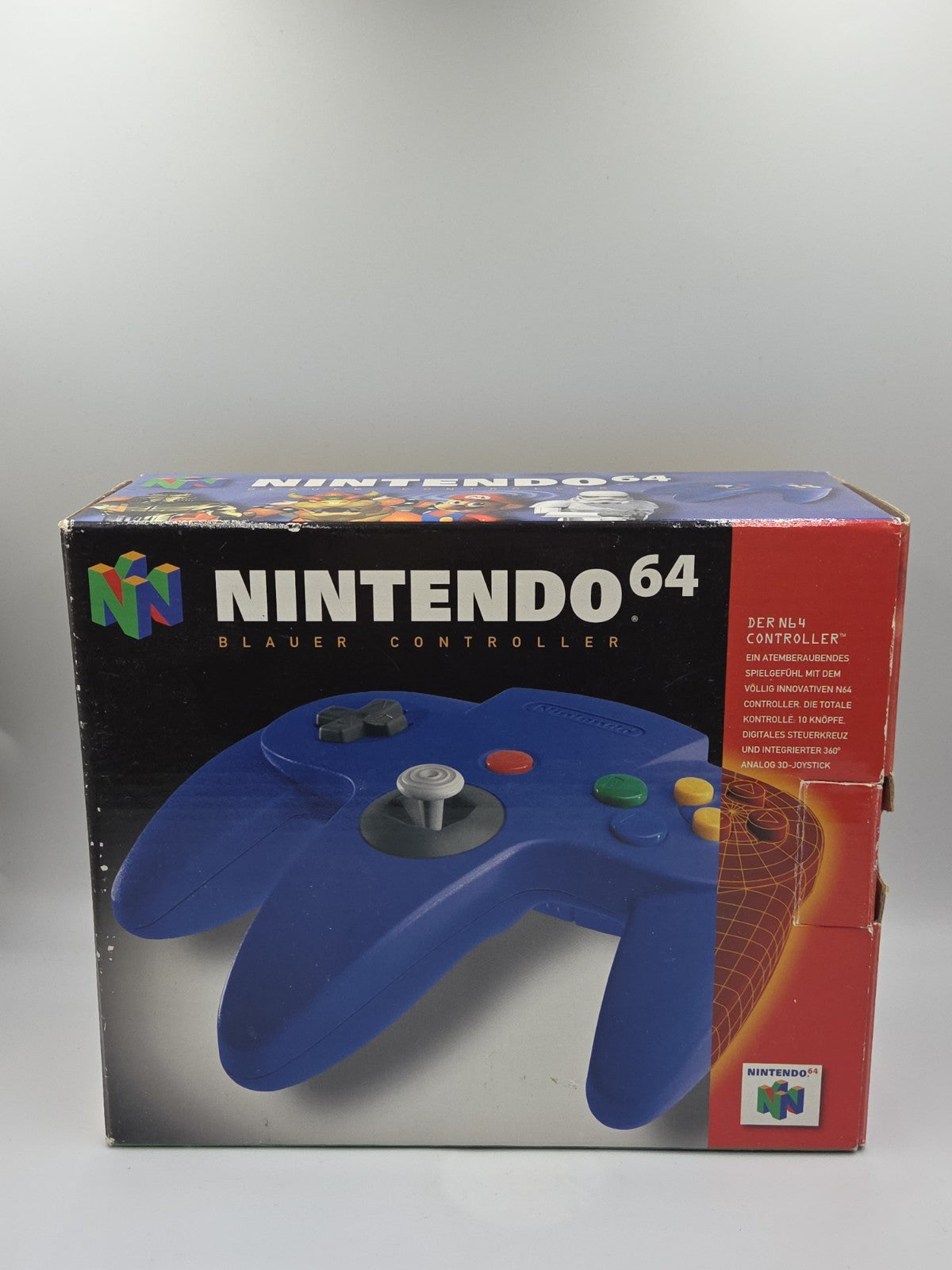 N64 Nintendo 64 Controller Joystick Blau Blue OVP EUR