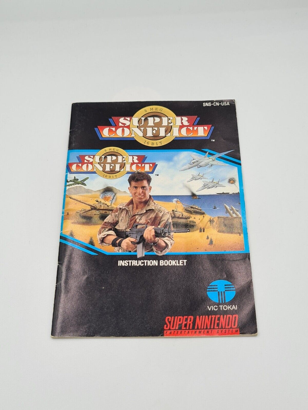 SNES Super Nintendo Super Conflict mit OVP und Anleitung NTSC USA - T-Retro-Games 