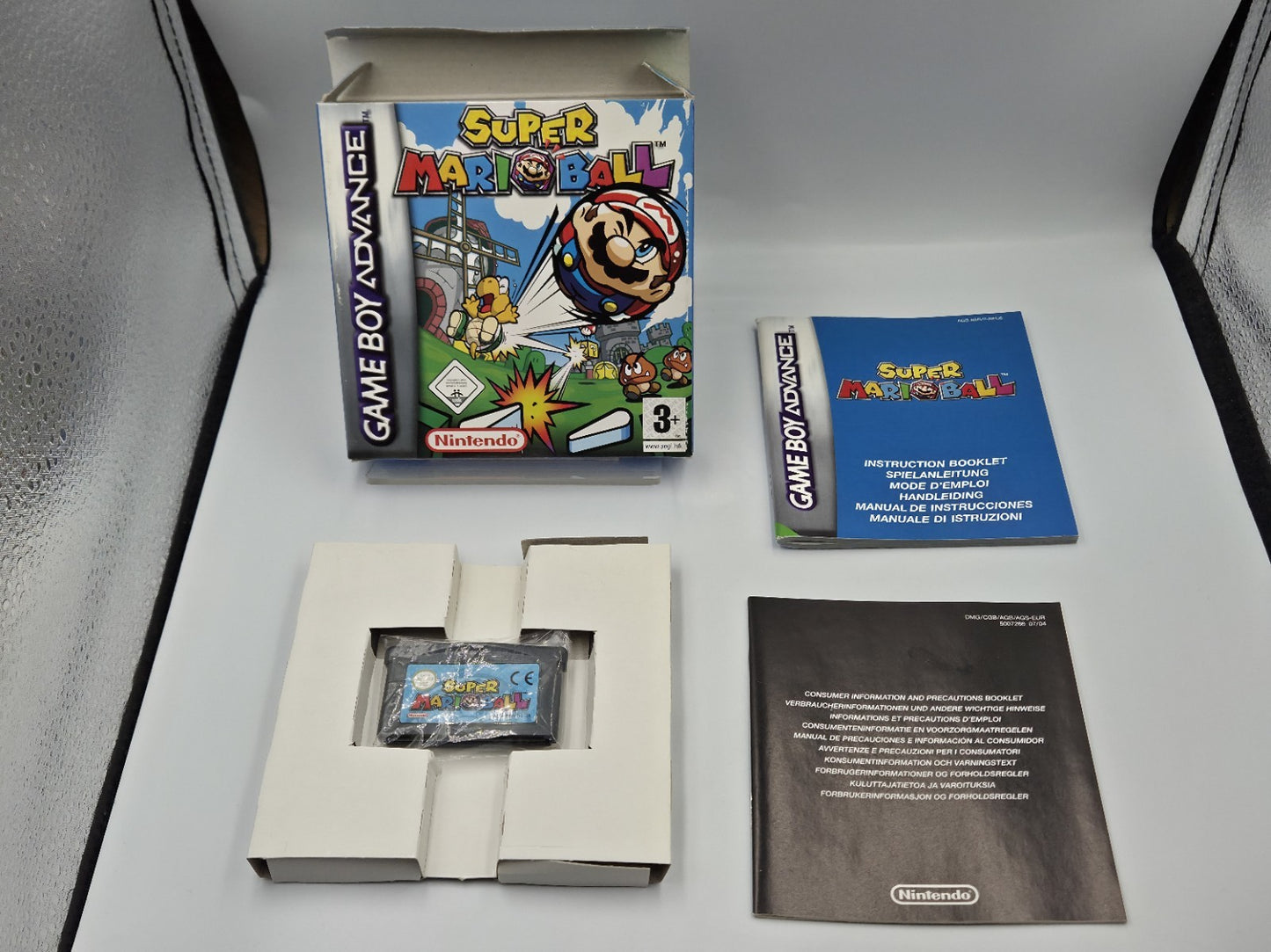 Nintendo Game Boy Advance Super Mario Ball mit OVP und Anleitung EUR