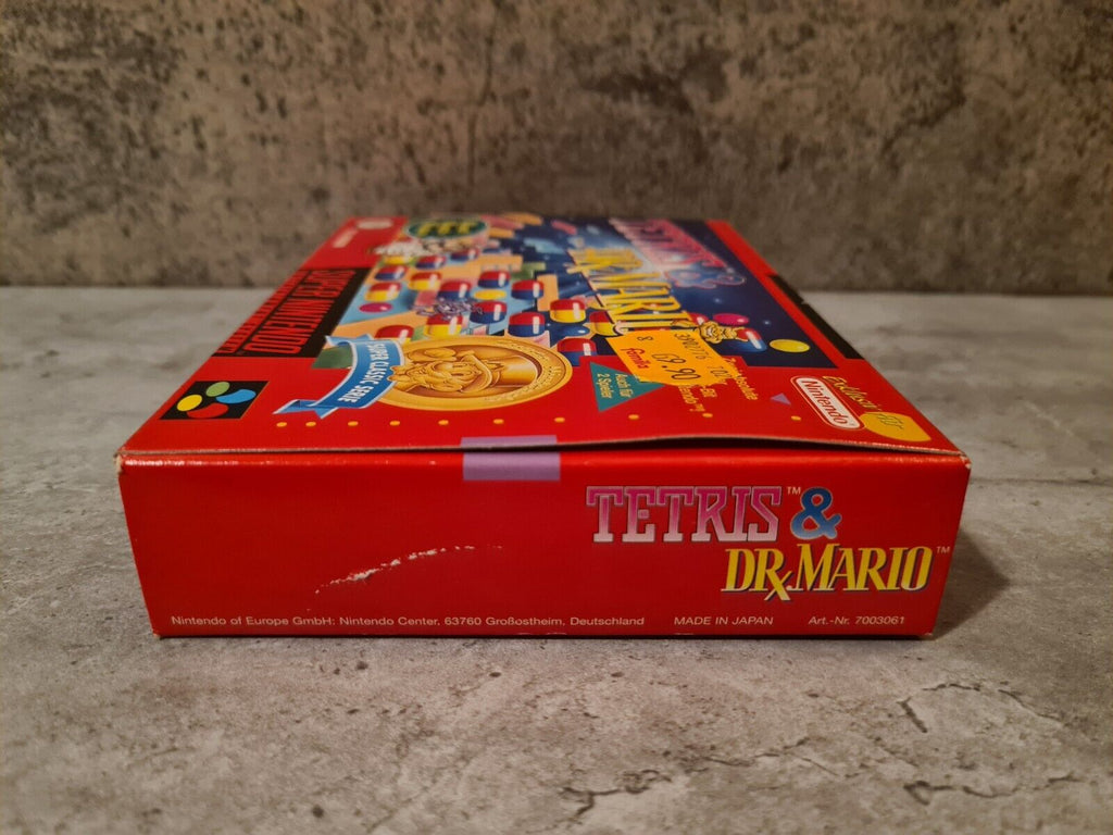 SNES Super Nintendo Tetris & Dr. Mario mit OVP und Anleitung NOE - T-Retro-Games 