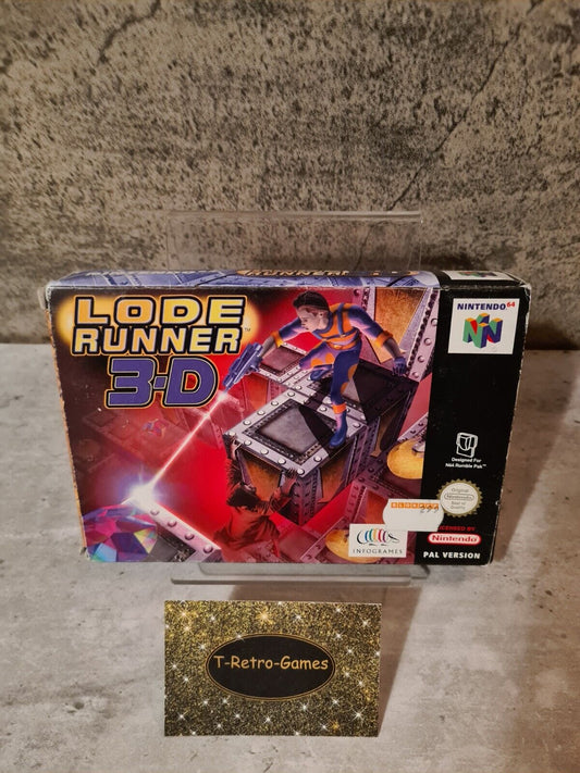 N64 Nintendo 64 Lode Runner 3-D mit OVP und Anleitung EUR - T-Retro-Games 