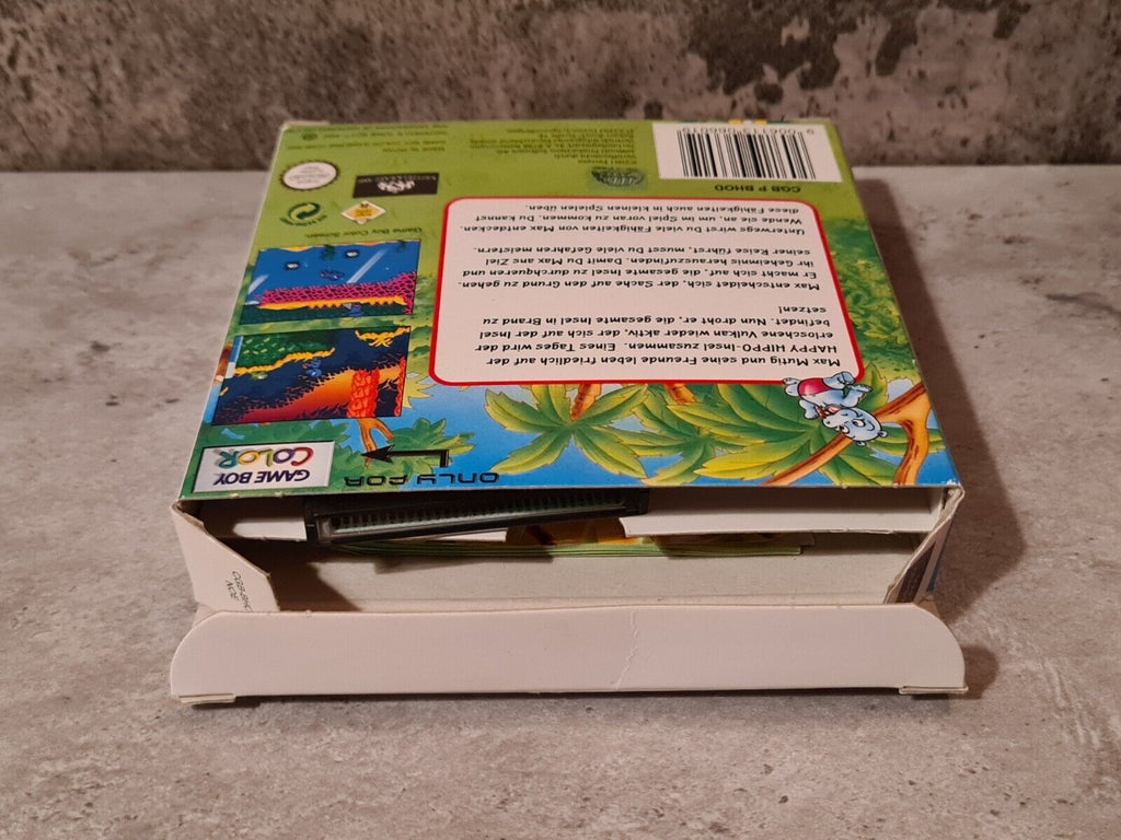 Gameboy Color Das Geheimnis der Happy Hippo Insel mit OVP und Anleitung NOE - T-Retro-Games 