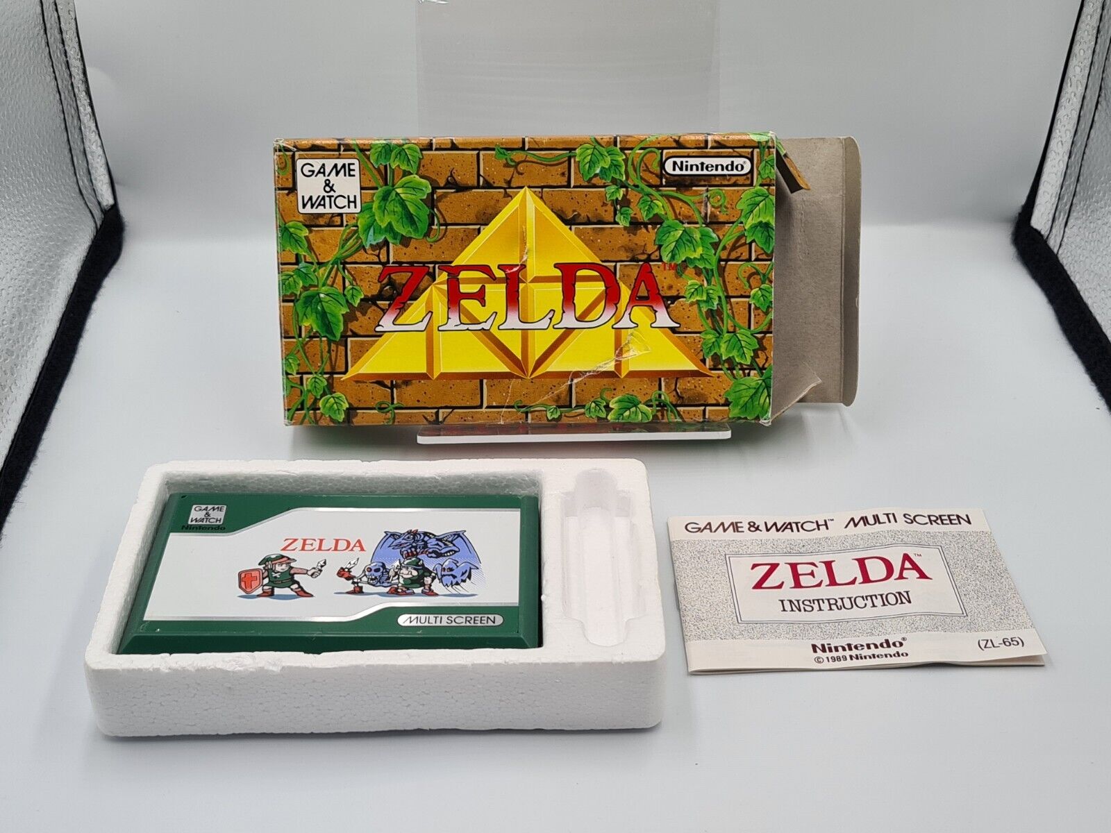 Nintendo Game & Watch Zelda OVP Pocket Size ZL-65 1989 - T-Retro-Games 
