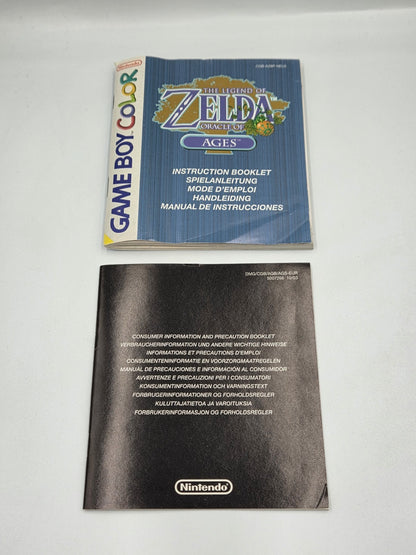 Game Boy Color The Legend of Zelda Oracle of Ages mit OVP und Anleitung EUR